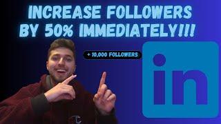 How to INCREASE Linkedin Company Page FOLLOWERS By 50% IMMEDIATELY!!!#linkedin #marketing #success