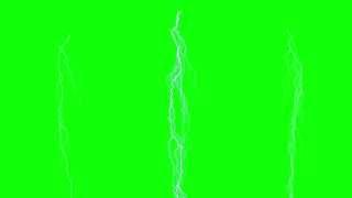 8 Free HD Greenscreen Lightning Stock Footage Elements