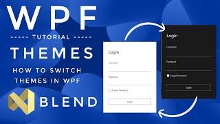 WPF Tutorial: Themes in WPF | Switch Themes | Visual studio | C#
