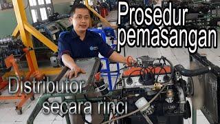 Prosedur pemasangan distributor secara rinci pada sistem pengapian konvensional