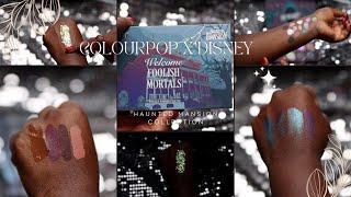 The New Colourpop X Disney Haunted Mansion Collection Is Here! Watch Me Swatch It All!