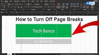 How to Disable Dotted Line Page Breaks in Excel