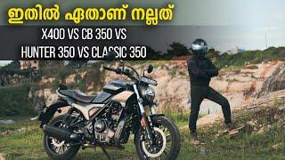 Hero Mavrick 440 Vs HD X440 Vs CB 350 Vs Hunter 350 Vs Classic 350