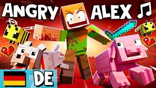 "ANGRY ALEX"  [OFFIZIELLE DEUTSCHE VERSION A] Minecraft Animation Music Video - auf Deutsch