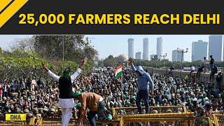 Farmers Protest: Tractors Modified To Remove Barricades Reach Delhi Along With 25,000 Farmers