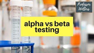 Concept Testing, Alpha Testing, & Beta Testing Explained