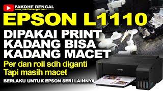 Cara Memperbaiki Epson L1110 Kadang Bisa Print Kadang Sandaran Kertas Tidak Dorong Kertasnya