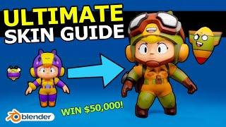 The ULTIMATE How to Make a BRAWL STARS SKIN Guide! #SupercellMake