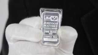 1 oz. Johnson Matthey Silver Bar .999 Fine | Goldmart