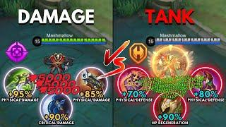 Khufra Damage Build vs Khufra Tank Build