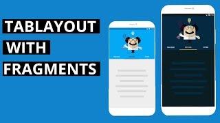 Create and Design a TabLayout with Fragments Android studio tutorial
