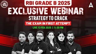  Exclusive RBI Grade B 2025 Webinar | Strategy to Crack the Exam in First Attempt 