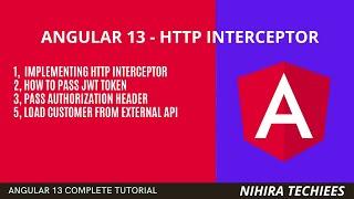 How to pass JWT Token authorization header in angular using httpinterceptor | angular 13 tutorial#26