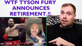 ‼️TYSON FURY RETIRES FROM BOXING…!!!!