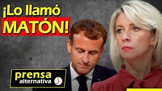 Zajarova apunta a Macron! “¡Oportunista, solo quiere guerra!”