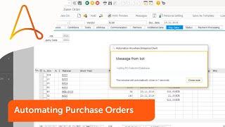Automate the PO process in SAP with this bot and Automation 360