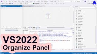 Organize Panels on VS2022