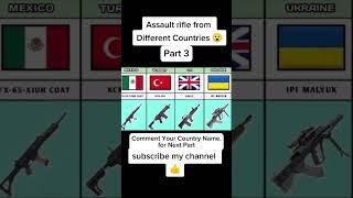 Assault Rifiles from different countries #rifles #guns #army #pakarmy |By Mr Information newsong2023