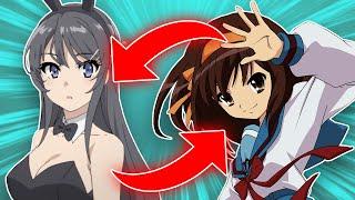 THE SAME ANIME OVER AND OVER?? | Can't Anime? - Haruhi Suzumiya, Bunny Girl Senpai