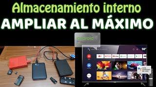 Cómo aumentar al MÁXIMO EL ALMACENAMIENTO INTERNO DE TU ANDROID TV TCL P8M - Disco externo y MicroSD