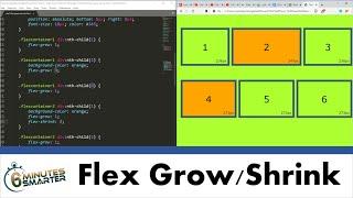 Compare Flex Grow and Flex Shrink within a Flexbox Container