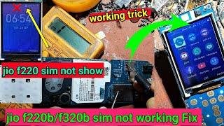 jio f220b sim supply ok but not working | jio f220b insert sim problem | jio f220b sim not show