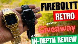 ️Fire-boltt RETRO ️ Giveaway special | Review and unboxing | Best compact watch for every Wrist