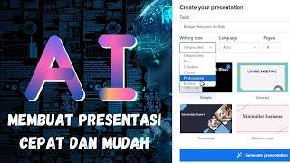 Cara membuat Presentasi dengan AI - How to make Presentations with AI | KakTutor