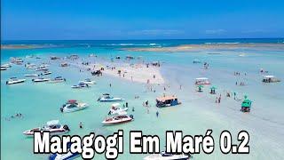 Maragogi Alagoas 21 De Setembro De 2024 Bancos De Areia Praia De Ponta De Mangue Maré 0.2