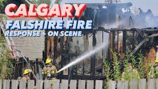 Calgary Fire Department 2nd Alarm Falshire Fire Response!