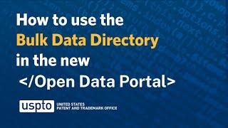 How to use the Bulk Data Directory