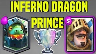 Clash Royale | Inferno Dragon, Prince Deck | Beasting With This One | Best Deck Highlight