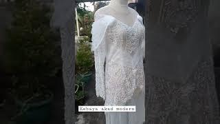 Kebaya Putih akad /kebaya akad full payet#short