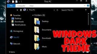 how to Download and install Dark Theme On Windows 7/8.1/10