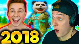 REACTING to PANDA'S FIRST PUBG GAME!