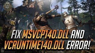 Kingdom Come: Deliverance Error msvcp140.dll and vcruntime140.dll