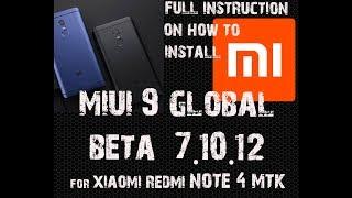 Install/Flash MIUI 9 on Note 4 MTK using SP Flash Tools