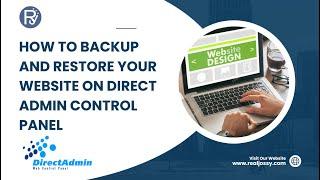 How to backup and restore your website on Direct Admin Control Panel | Realjossy