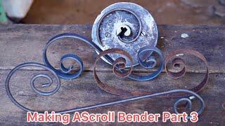 Making a Scroll Bender || Homemade Metal Scroll Bender Iron Projects part3