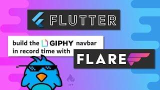 Flutter Flare Basics - Let's Build Giphy's Nav Menu