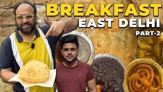 Street Food Of EAST DELHI | Afeem Wale Chole Bhature, Safed Makhan, kachori, Poori Chole | Part 2