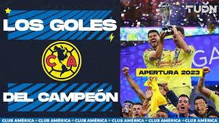 ¡LOS GOLES DEL  AMÉRICA CAMPEÓN  EN EL APERTURA 2023! | TUDN