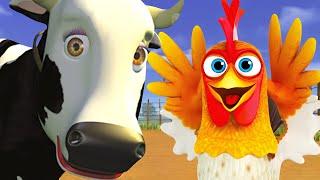 El Pollito Pío 3D  Caras Divertidas y Momentos Graciosos | La Granja de Zenón