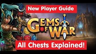 Gems of War New Player Guide 12: All about Chests, Keys and Rarity