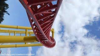 The Flash: Vertical Velocity Front Row (HD POV) Six Flags Discovery Kingdom