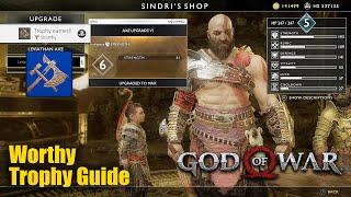 God of War 2018 - Worthy Trophy Guide (Fully upgrade the Leviathan Axe)