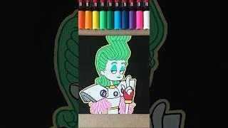 Drawing Velvet and Veneer from Trolls Band Together with POSCA markers