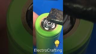 Soldering lithium batteries 18650 Li-ion without overheating   #ElectroCrafting #electronicsrepair