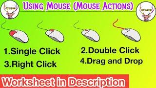 Using the Mouse| Mouse actions| By UK Infos