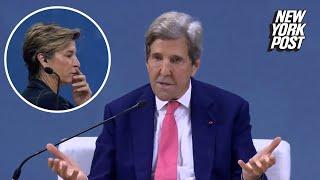 Loud fart sound erupts during John Kerry’s speech at climate panel